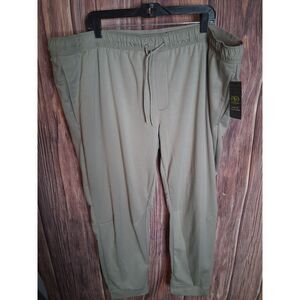 Athletic mens stretch waist pants size 3xl gray